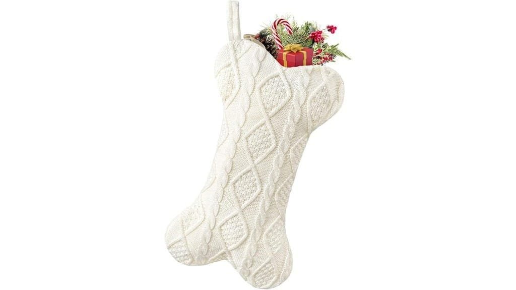 bone shaped christmas stocking