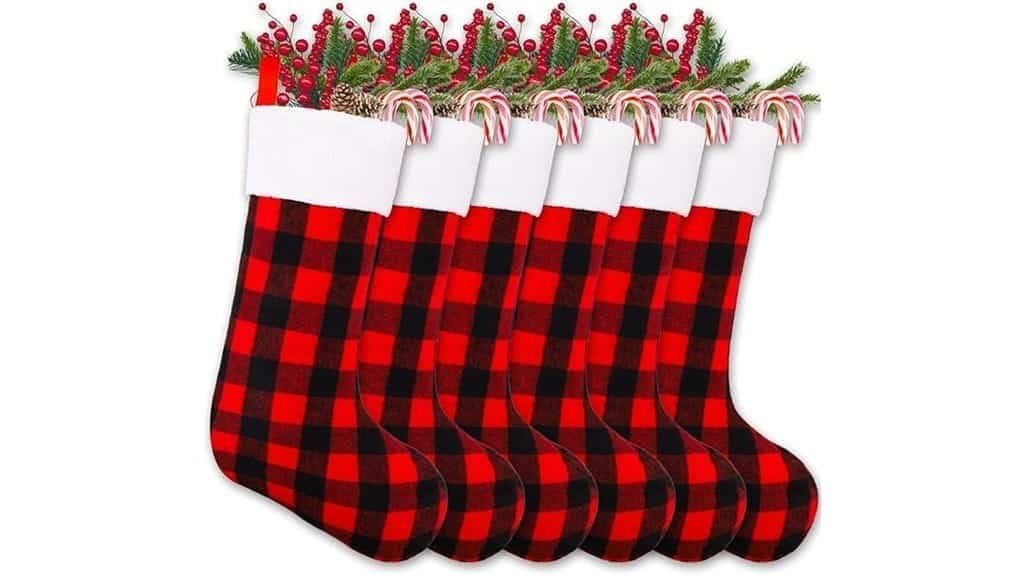 buffalo plaid christmas stockings