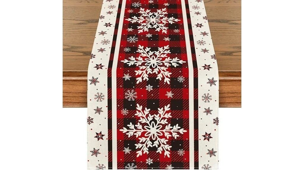 buffalo plaid table runner