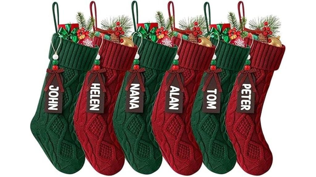 festive holiday stocking set
