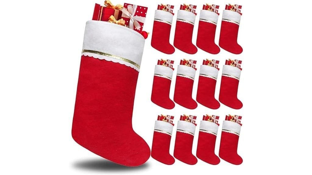festive holiday stocking set