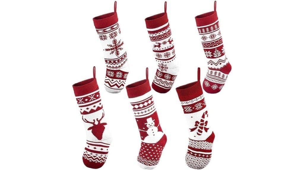 festive knit christmas stockings