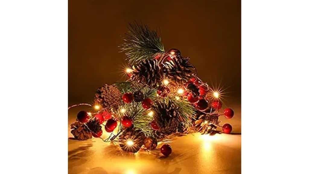festive lighted garland decoration