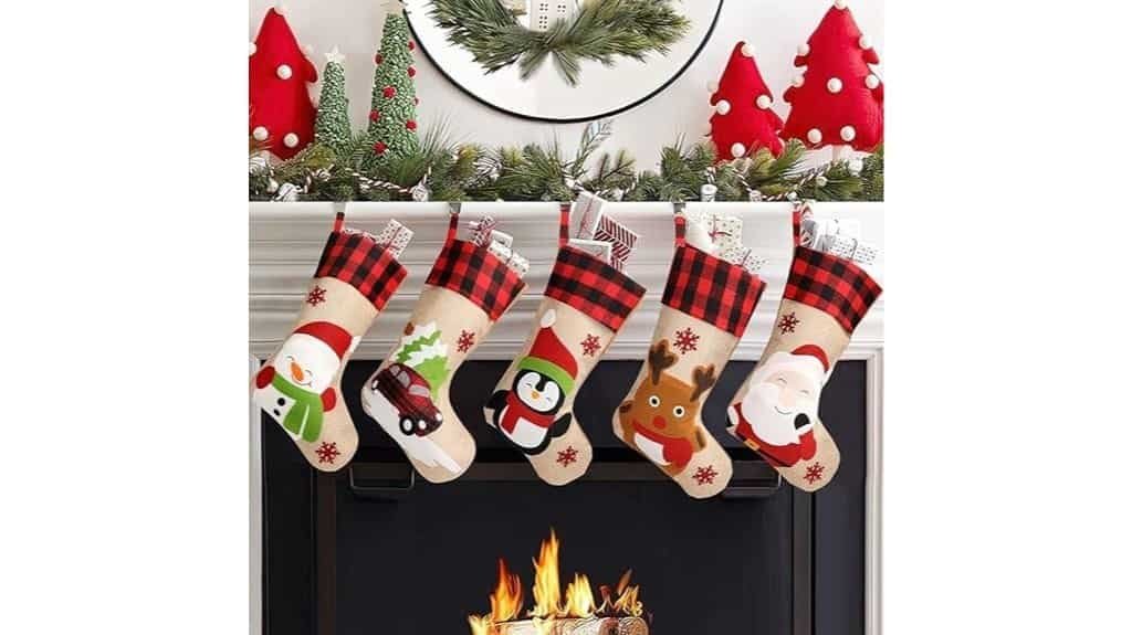 festive santa gnome stockings