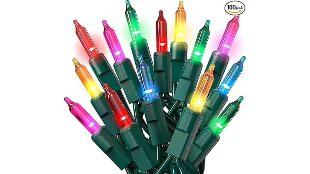 multicolored christmas string lights