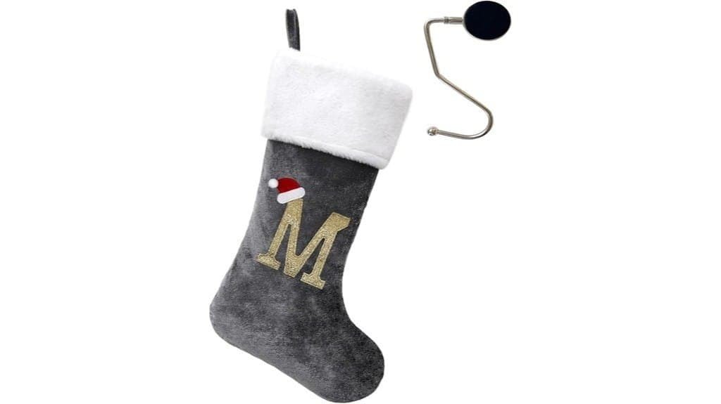 personalized lettered christmas stockings