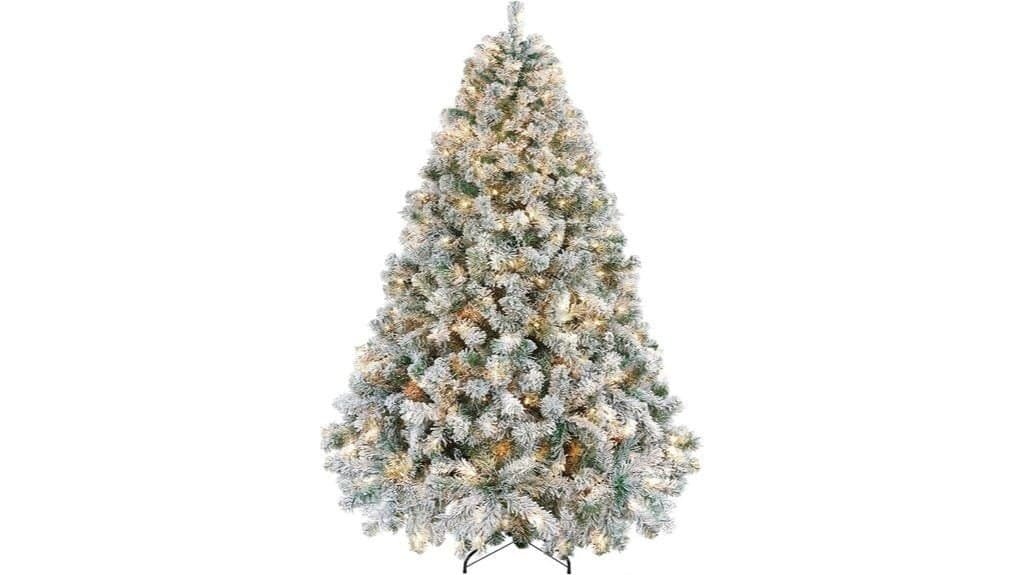 pre lit artificial christmas tree