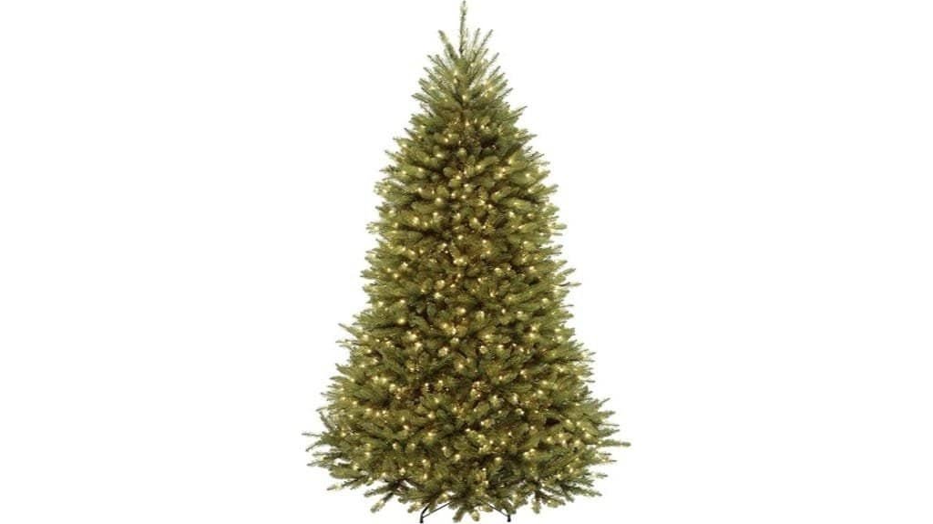 pre lit artificial christmas tree