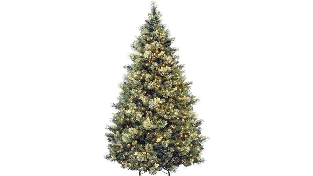 prelit carolina pine tree
