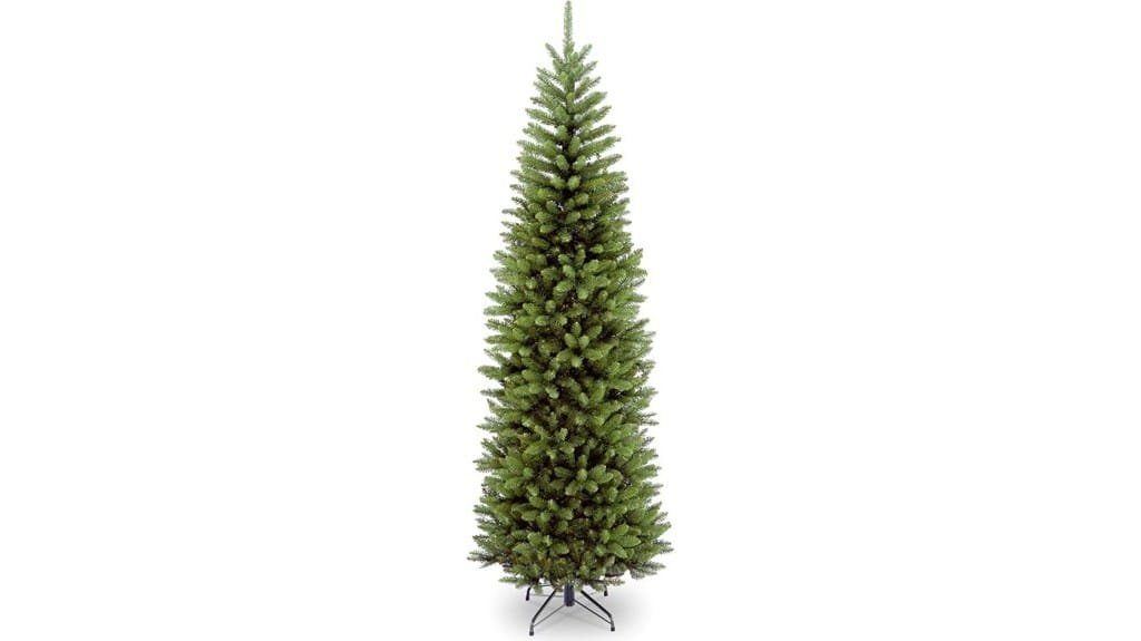 slim artificial christmas tree